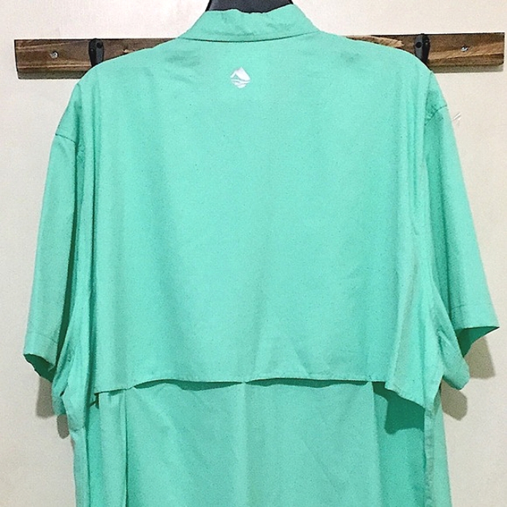 NWT Ocean Coast Advantage Aqua Fleur Shirt (XL) - Picture 7 of 10